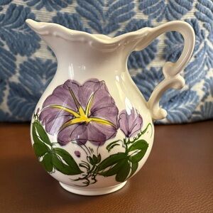 Floral Ceramic Pitcher